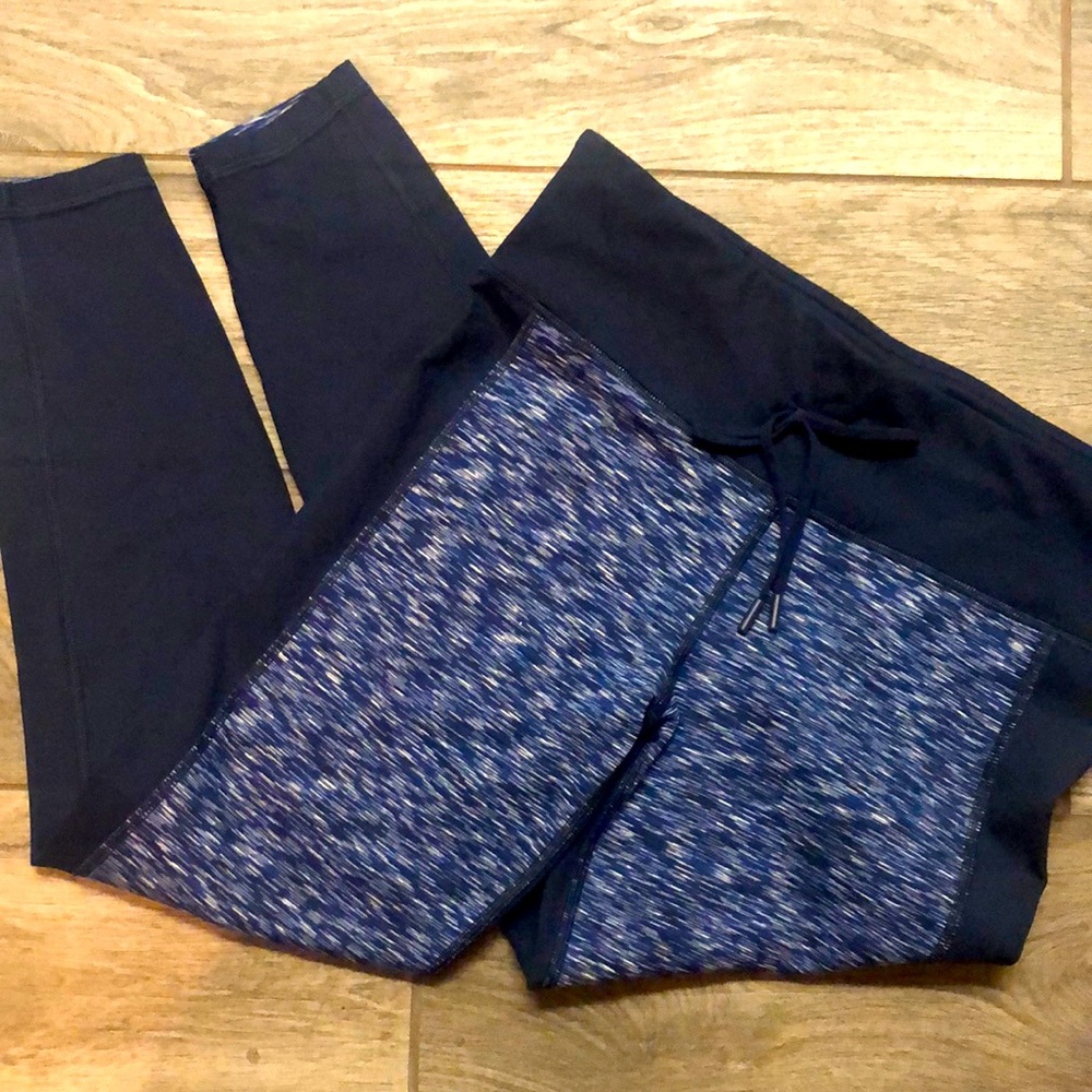 GapFit Navy Blue Tights Drawstring Medium Regular